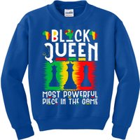 Proud Black History Month Black Queen Juneteenth Funny Gift Kids Sweatshirt