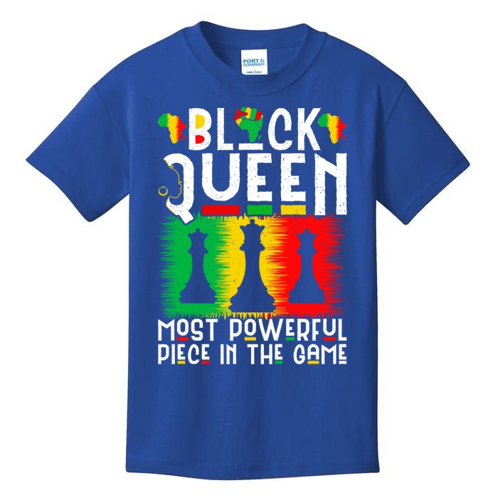 Proud Black History Month Black Queen Juneteenth Funny Gift Kids T-Shirt