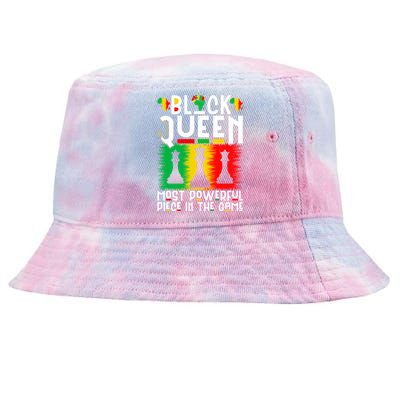 Proud Black History Month Black Queen Juneteenth Funny Gift Tie-Dyed Bucket Hat