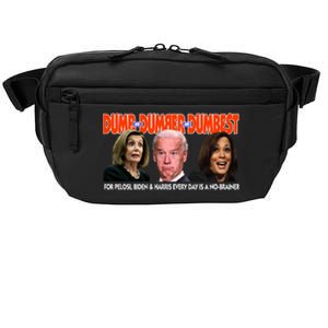 Pelosi Biden Harris Dumb And Dumber And Dumbest Funny Anti Biden Crossbody Pack