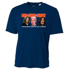 Pelosi Biden Harris Dumb And Dumber And Dumbest Funny Anti Biden Cooling Performance Crew T-Shirt