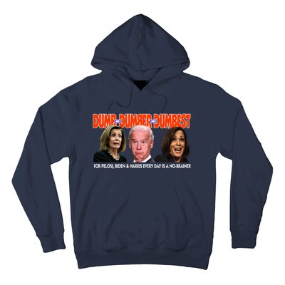 Pelosi Biden Harris Dumb And Dumber And Dumbest Funny Anti Biden Hoodie