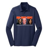 Pelosi Biden Harris Dumb And Dumber And Dumbest Funny Anti Biden Silk Touch Performance Long Sleeve Polo