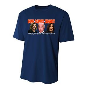 Pelosi Biden Harris Dumb And Dumber And Dumbest Funny Anti Biden Performance Sprint T-Shirt