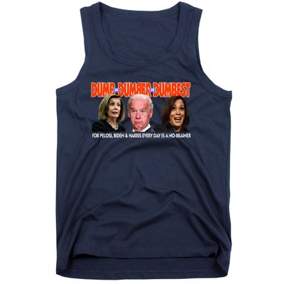 Pelosi Biden Harris Dumb And Dumber And Dumbest Funny Anti Biden Tank Top