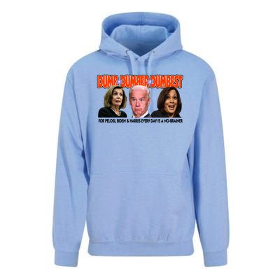 Pelosi Biden Harris Dumb And Dumber And Dumbest Funny Anti Biden Unisex Surf Hoodie