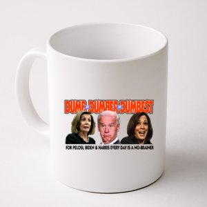 Pelosi Biden Harris Dumb And Dumber And Dumbest Funny Anti Biden Coffee Mug