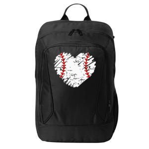 Pocket Baseball Heart Cute Softball City Backpack