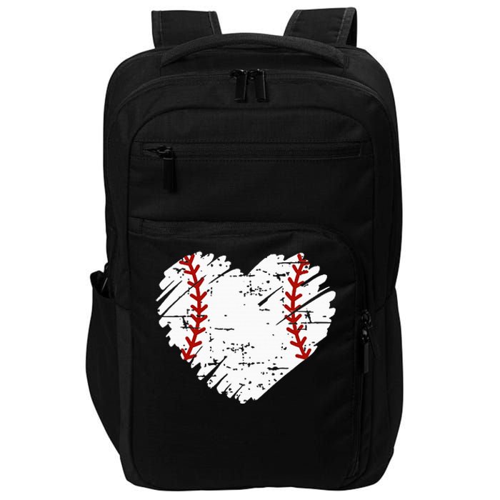 Pocket Baseball Heart Cute Softball Impact Tech Backpack