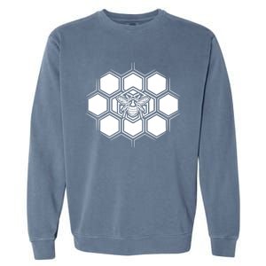 Proud Beekeeper Honeycomb Honeycute Giftbee Beekeeping Apiarist Great Gift Garment-Dyed Sweatshirt