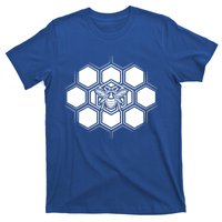 Proud Beekeeper Honeycomb Honeycute Giftbee Beekeeping Apiarist Great Gift T-Shirt