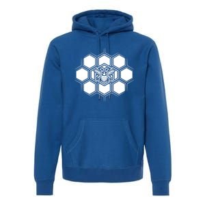 Proud Beekeeper Honeycomb Honeycute Giftbee Beekeeping Apiarist Great Gift Premium Hoodie