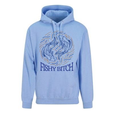 Pisces Birthday Horoscope Fishy Bitch Gift Unisex Surf Hoodie