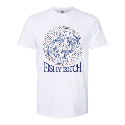 Pisces Birthday Horoscope Fishy Bitch Gift Softstyle CVC T-Shirt