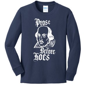 Prose Before Hoes Kids Long Sleeve Shirt