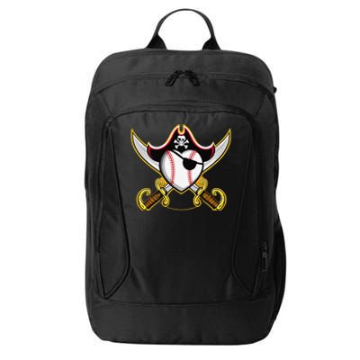 Pirate Baseball Heart Skull Pirate City Backpack