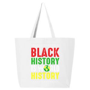 Proud Black History Month African Juneteenth World History Gift 25L Jumbo Tote