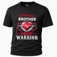 Proud Brother Heart Warrior Chd Awareness Congenital Defect Cooling Performance Crew T-Shirt