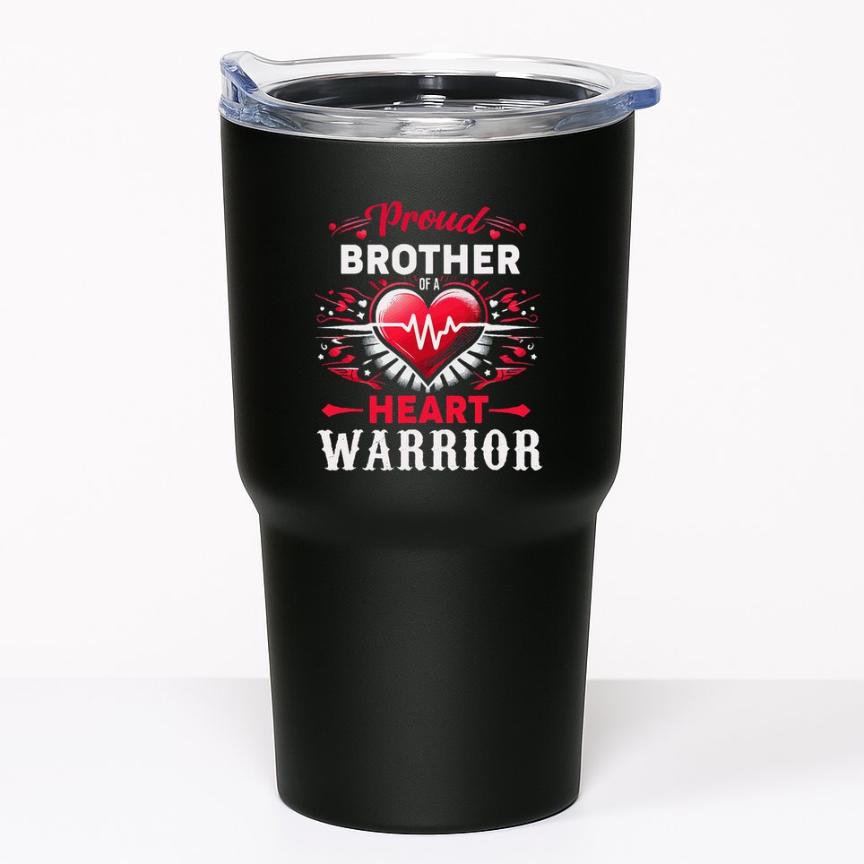 Proud Brother Heart Warrior Chd Awareness Congenital Defect Tumbler