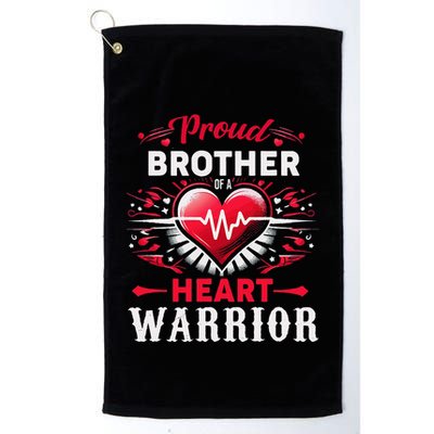 Proud Brother Heart Warrior Chd Awareness Congenital Defect Golf Towel