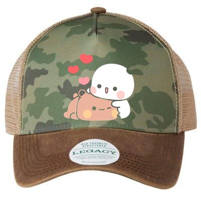 Panda Bear Hug Bubu Dudu Valentines DayS Legacy Tie Dye Trucker Hat