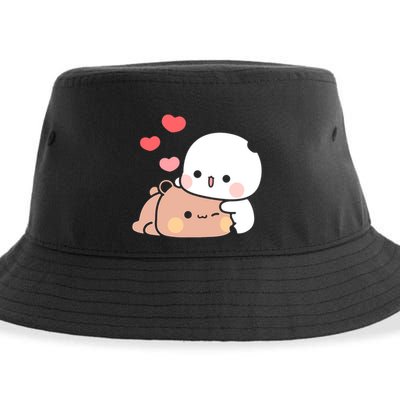 Panda Bear Hug Bubu Dudu Valentines DayS Sustainable Bucket Hat