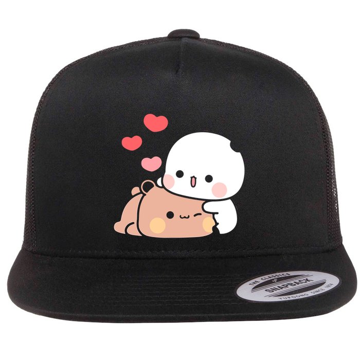 Panda Bear Hug Bubu Dudu Valentines DayS Flatbill Hat