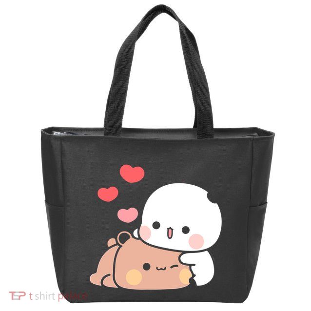 Panda Bear Hug Bubu Dudu Valentines DayS Zip Tote Bag