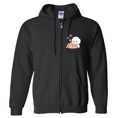 Panda Bear Hug Bubu Dudu Valentines DayS Full Zip Hoodie