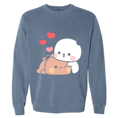 Panda Bear Hug Bubu Dudu Valentines DayS Garment-Dyed Sweatshirt