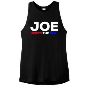 Pro Biden Here’S The Deal Joe Biden Supporter Cute Gift Ladies PosiCharge Tri-Blend Wicking Tank