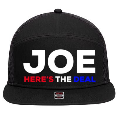 Pro Biden Here’S The Deal Joe Biden Supporter Cute Gift 7 Panel Mesh Trucker Snapback Hat