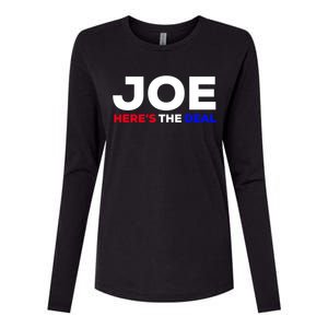 Pro Biden Here’S The Deal Joe Biden Supporter Cute Gift Womens Cotton Relaxed Long Sleeve T-Shirt