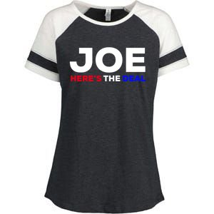 Pro Biden Here’S The Deal Joe Biden Supporter Cute Gift Enza Ladies Jersey Colorblock Tee