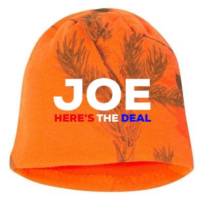 Pro Biden Here’S The Deal Joe Biden Supporter Cute Gift Kati - Camo Knit Beanie