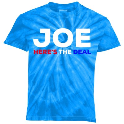 Pro Biden Here’S The Deal Joe Biden Supporter Cute Gift Kids Tie-Dye T-Shirt