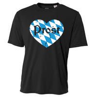 Prost Bavarian Heart Cute Oktoberfest Cooling Performance Crew T-Shirt