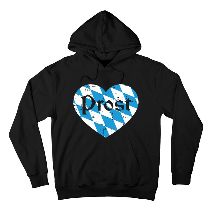 Prost Bavarian Heart Cute Oktoberfest Hoodie