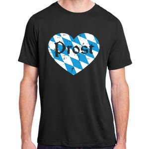 Prost Bavarian Heart Cute Oktoberfest Adult ChromaSoft Performance T-Shirt