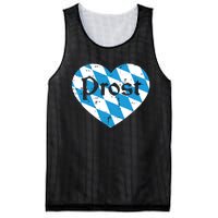 Prost Bavarian Heart Cute Oktoberfest Mesh Reversible Basketball Jersey Tank