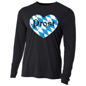 Prost Bavarian Heart Cute Oktoberfest Cooling Performance Long Sleeve Crew