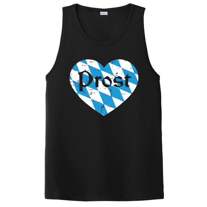 Prost Bavarian Heart Cute Oktoberfest PosiCharge Competitor Tank