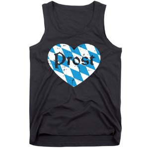 Prost Bavarian Heart Cute Oktoberfest Tank Top