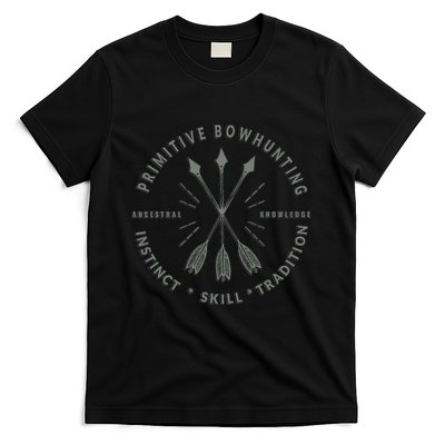 Primitive Bow Hunting  Archery Bow Hunter Gift T-Shirt