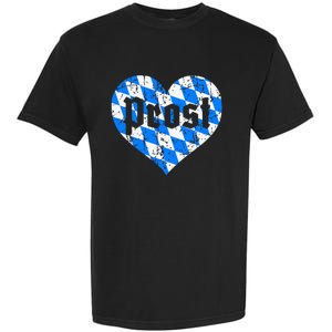 Prost Bavarian Heart Bayern Cute Oktoberfest Garment-Dyed Heavyweight T-Shirt