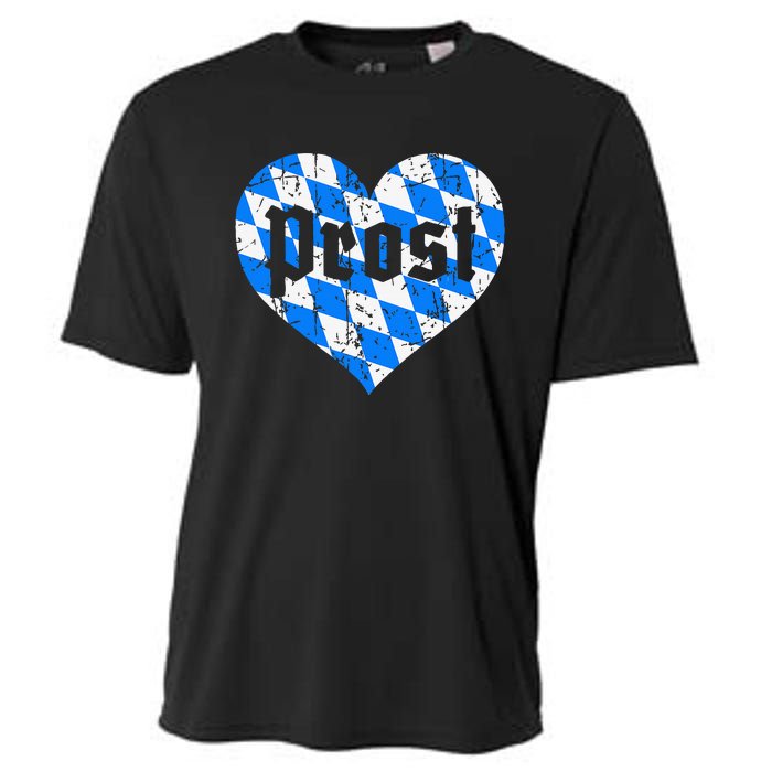 Prost Bavarian Heart Bayern Cute Oktoberfest Cooling Performance Crew T-Shirt