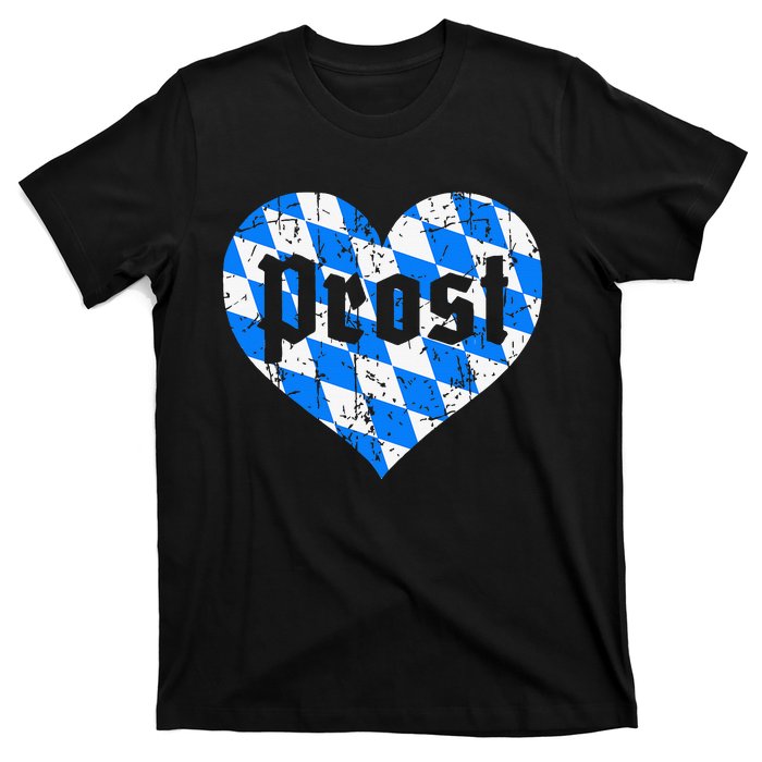 Prost Bavarian Heart Bayern Cute Oktoberfest T-Shirt