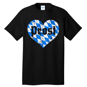 Prost Bavarian Heart Bayern Cute Oktoberfest Tall T-Shirt