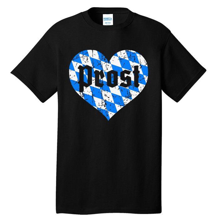 Prost Bavarian Heart Bayern Cute Oktoberfest Tall T-Shirt