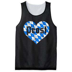 Prost Bavarian Heart Bayern Cute Oktoberfest Mesh Reversible Basketball Jersey Tank